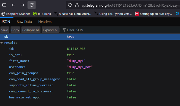 Get Bot Information