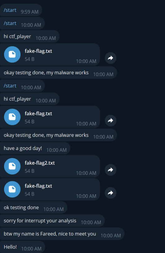 Exfiltrated Text