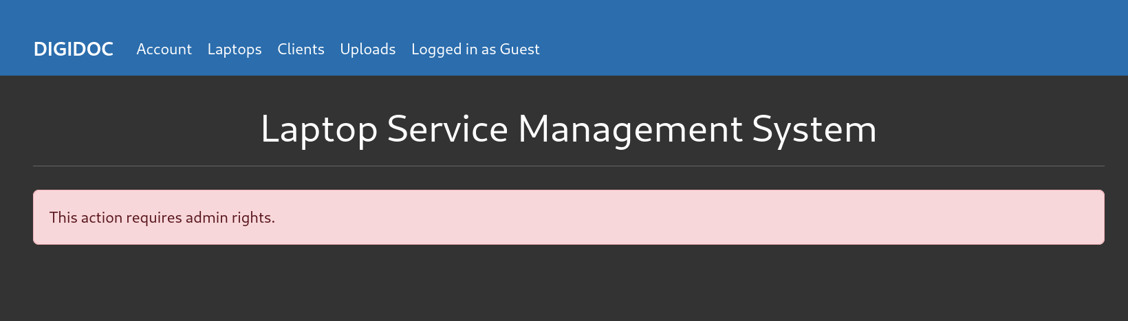 Admin Required