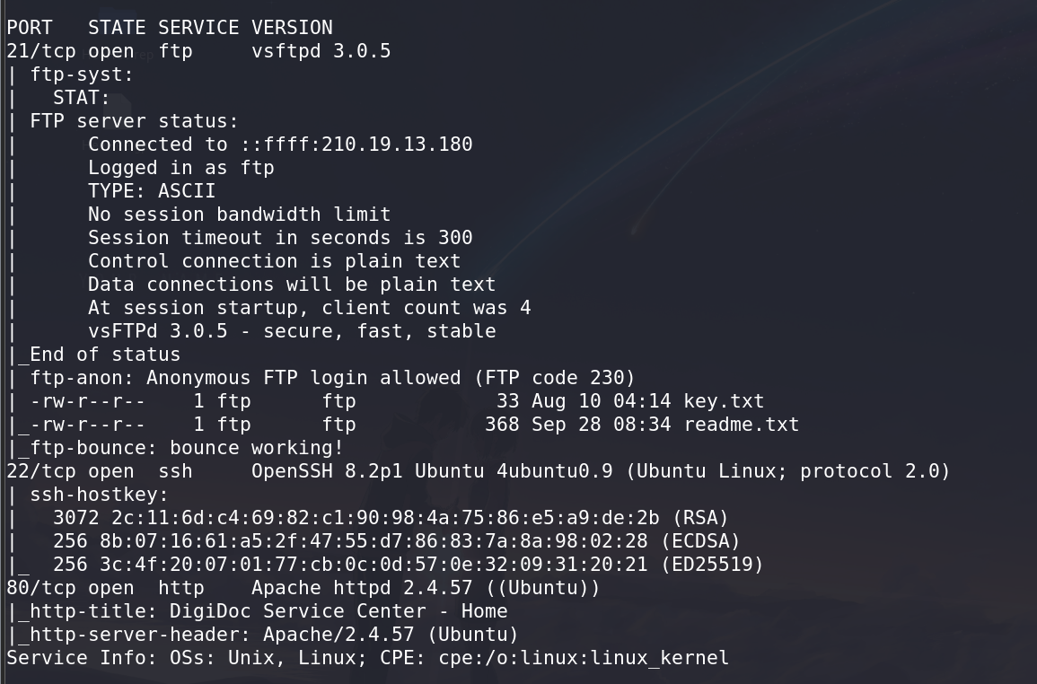 Nmap Scan