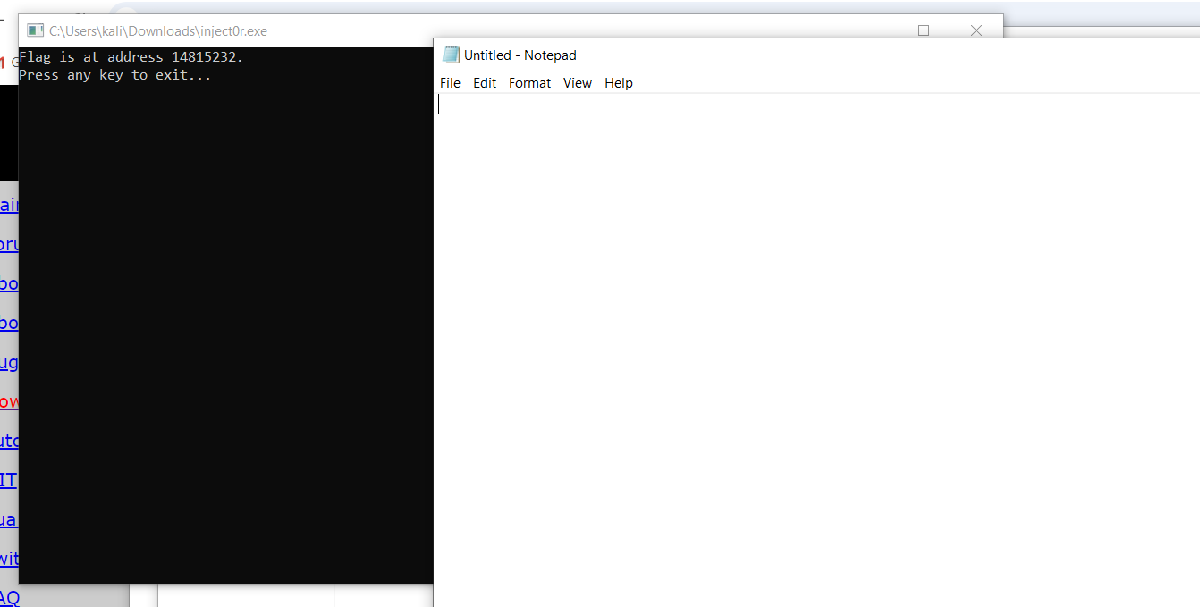 Flag not in notepad