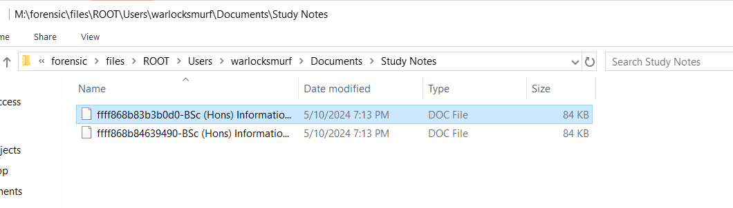 Found note