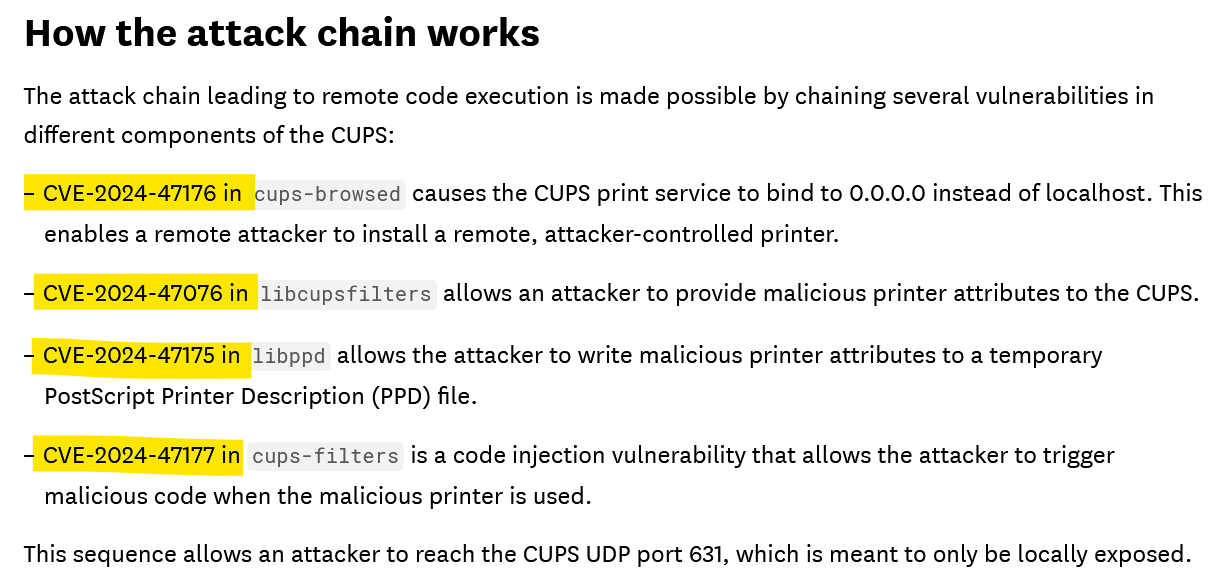 CUPS CVE