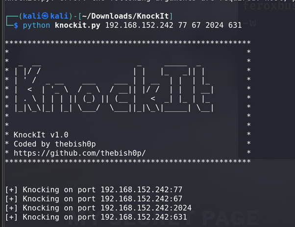 Knock Ports