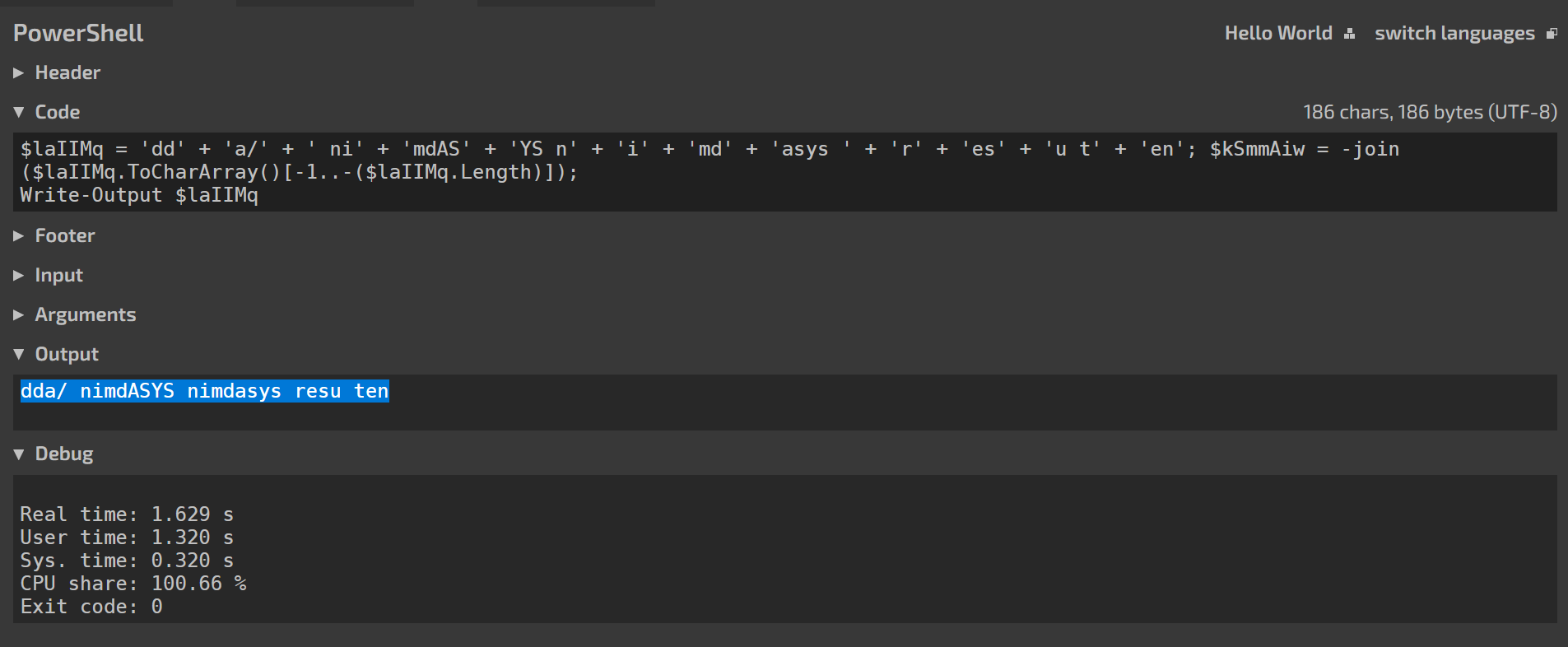 Powershell Executed