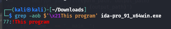 Finding Offset