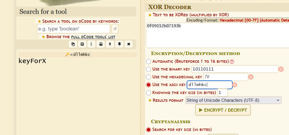 Fnd XOR Key