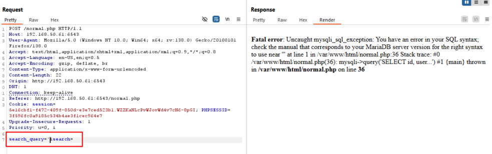 SQL Error